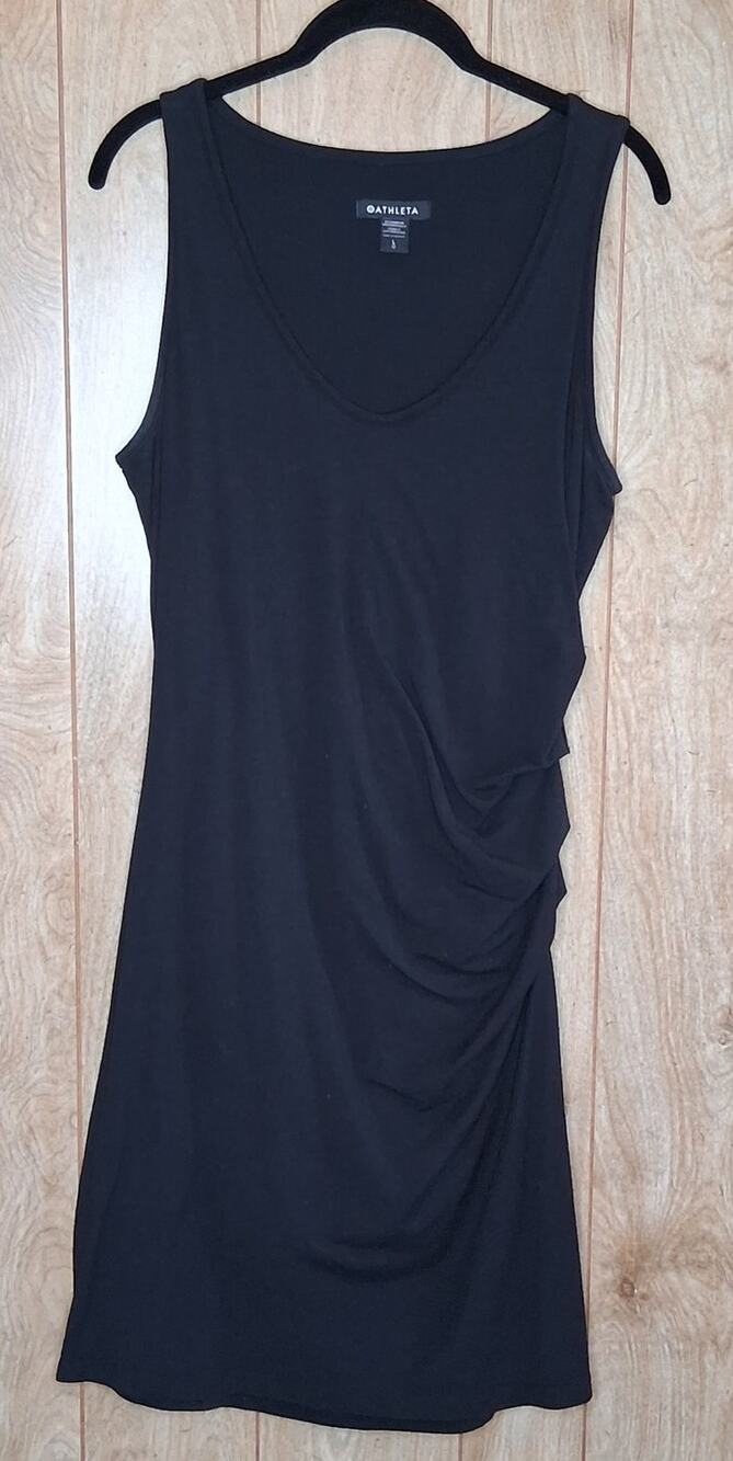 Ladies Athleta Della Sleeveless Dress in Black Size Large